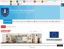 Tablet Screenshot of powiatostrzeszowski.pl